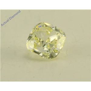Cushion Cut Loose Diamond (0.41 Ct, Natural Fancy Color Light Green Yellow Color, VS1 Clarity) GIA Certified