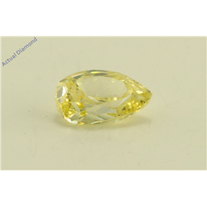 Pear Cut Loose Diamond (0.49 Ct, Natural Fancy Intense Yellow Color, VS2 Clarity) GIA Certified