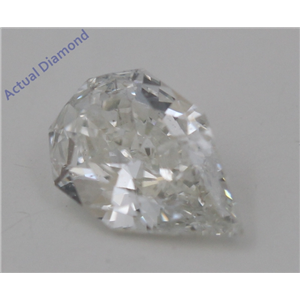 Pear Empress Cut Loose Diamond (0.74 Ct, F Color, I1 Clarity) IGL Certified