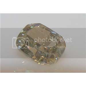 Cushion Cut Loose Diamond (1.21 Ct, Natural Fancy Greenish Yellow-Gray Color ,Si1-Si2 Clarity) GIA Certified