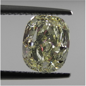 Cushion Cut Loose Diamond (1.85 Ct, Natrual Fancy Yellow ,SI1) IGL Certified