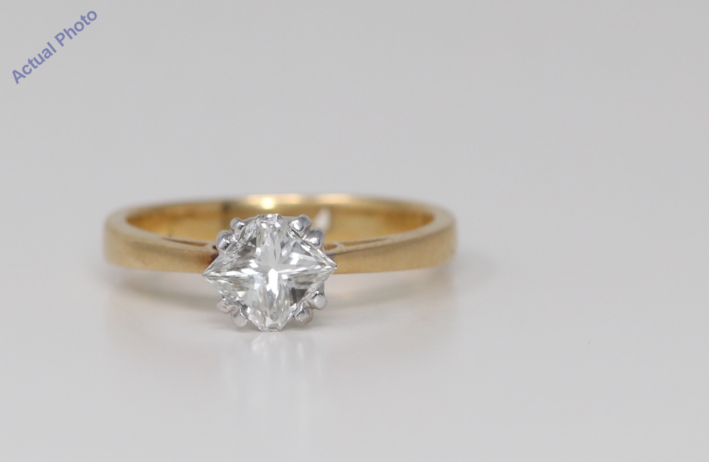4 Claw Square Diamond Ring image – JEWELLERY GRAPHICS