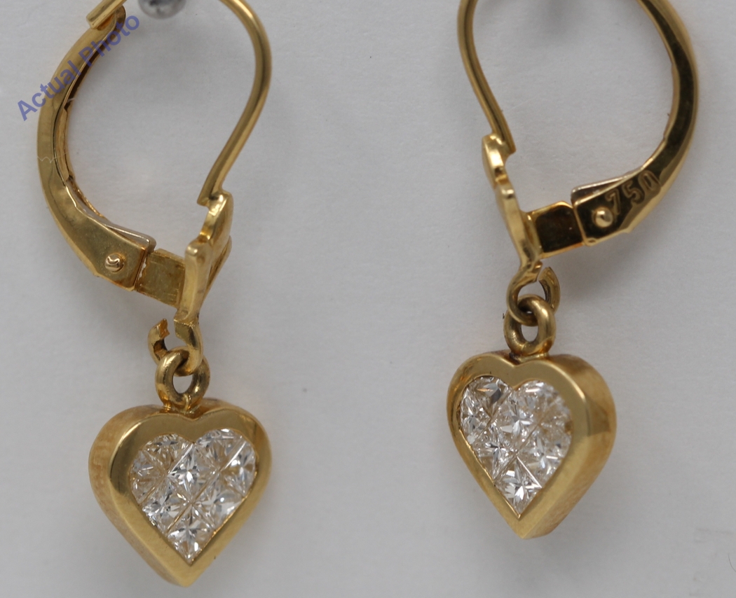 Share 152+ 18k gold heart earrings best - in.starkid.edu.vn