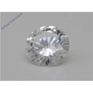 Round Cut Loose Diamond (0.55 Ct,H Color,SI1(Clarity Enhanced) Clarity)