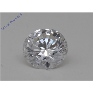 Round Cut Loose Diamond (0.51 Ct,F Color,SI3(Clarity Enhanced) Clarity)