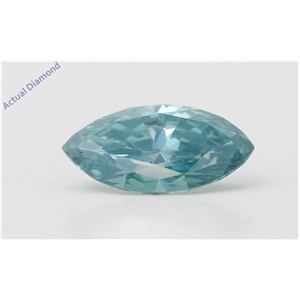 Marquise Cut Loose Diamond (1.34 Ct,Fancy Blue(Color Enhanced) Color,Vs1 Clarity) IGL Certified