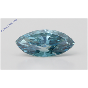 Marquise Cut Loose Diamond (1.62 Ct,Fancy Intense Blue(Color Enhanced) Color,Vs2 Clarity) IGL Certified