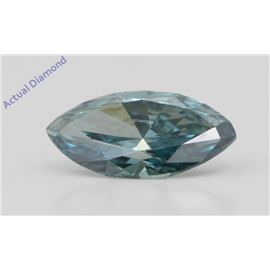 Marquise Cut Loose Diamond (1.07 Ct,Fancy Blue(Color Enhanced) Color,Vvs2 Clarity) IGL Certified