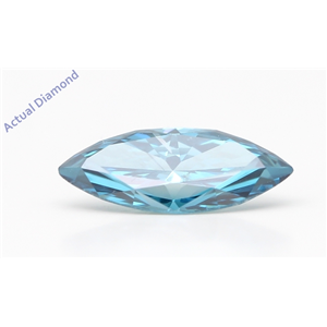 Marquise Cut Loose Diamond (0.98 Ct,Fancy Intense Blue(Color Enhanced) Color,Si1 Clarity) IGL Certified