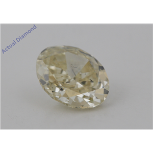 Oval Cut Loose Diamond (1.11 Ct,Natural Fancy Orangy Yellow Color,VS2 Clarity) AIG Certified