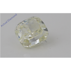 Cushion Cut Loose Diamond (1.09 Ct,Natural Fancy Yellow Color,VVS1 Clarity) AIG Certified
