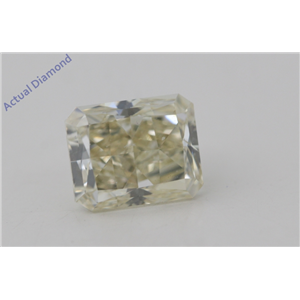 Radiant Cut Loose Diamond (1.07 Ct,Natural Fancy Light Brownish Yellow Color,SI1 Clarity) GIA Certified