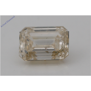 Emerald Cut Loose Diamond (1.01 Ct,Natural Fancy Orange Brown Color,SI1 Clarity) AIG Certified