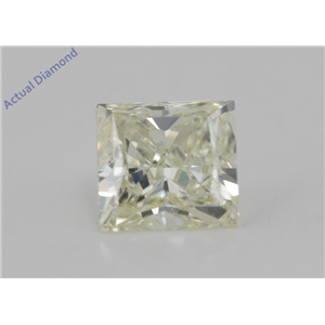 Princess Cut Loose Diamond (0.91 Ct,Natural Fancy Yellow Color,VS2 Clarity) AIG Certified