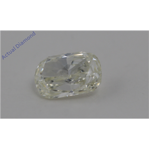 Cushion Cut Loose Diamond (0.9 Ct,Natural Fancy Light Yellow Color,VS2 Clarity) AIG Certified