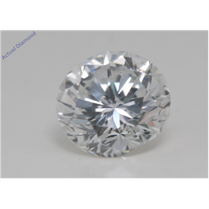 Round Cut Loose Diamond (0.66 Ct,F Color,SI1 Clarity) AIG Certified