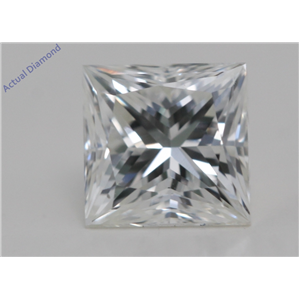 Princess Cut Loose Diamond (0.61 Ct,I Color,SI1 Clarity) GIA Certified