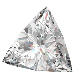 Triangle Cut Loose Diamond (0.44 Ct, G Color, I1(Clarity Enhanced,K.M.) Clarity)
