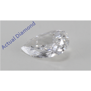 Pear Cut Loose Diamond (0.48 Ct, E Color, Si1(Laser Drilled) Clarity)