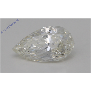 Pear Cut Loose Diamond (1 Ct,K Color,SI1 Clarity) GIA Certified