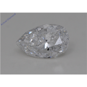 Pear Cut Loose Diamond (1.52 Ct,E Color,SI2 Clarity) GIA Certified
