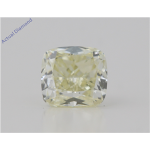 Cushion Cut Loose Diamond (1.23 Ct,Natural Fancy Yellow Color,Vvs2 Clarity) Gia Certified