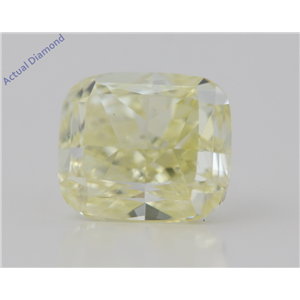 Cushion Cut Loose Diamond (2.71 Ct,Natural Fancy Yellow Color,Vvs2 Clarity) Gia Certified