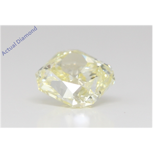 Cushion Cut Loose Diamond (1.04 Ct,Natural Fancy Yellow Color,Vvs2 Clarity) Gia Certified