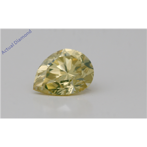 Pear Cut Loose Diamond (1.34 Ct,Natural Fancy Intense Yellow Color,Vs2 Clarity) Gia Certified