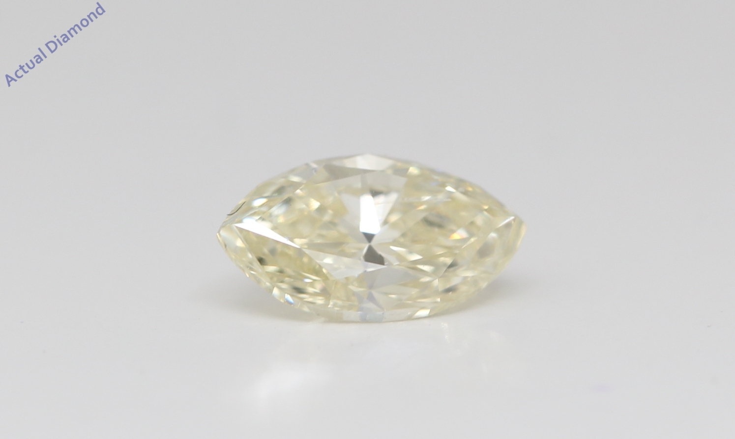Marquise Cut Loose Diamond (1 Ct,Natural Fancy Light Yellow Color,Si2 Clarity) Gia