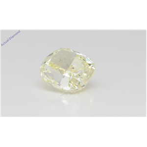 Cushion Cut Loose Diamond (2.32 Ct,Natural Fancy Light Yellow Color,If Clarity) Gia Certified