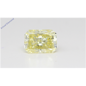 Radiant Cut Loose Diamond (1 Ct,Natural Fancy Yellow Color,Si2 Clarity) Gia Certified