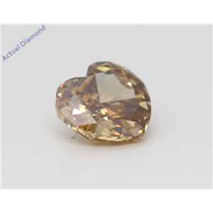 Heart Cut Loose Diamond (1.82 Ct,Natural Fancy Brown Yellow Color,Si3 Clarity) Gia Certified