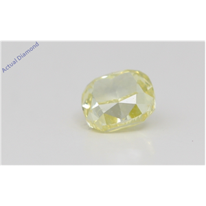 Cushion Cut Loose Diamond (0.51 Ct,Natural Fancy Greenish Color,Vs2 Clarity) GIA Certified