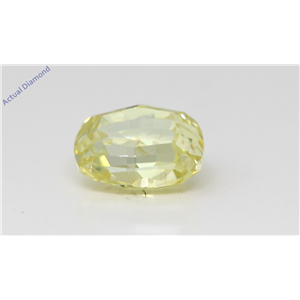 Cushion Cut Loose Diamond (1.02 Ct,Fancy Intense Greenish Yellow Color,Si2 Clarity) Gia Certified