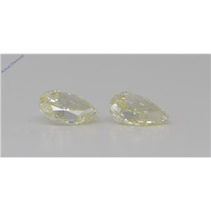 A Pair Of Pear Cut Loose Diamonds (2.18 Ct,Natural Fancy Light Yellow Color,Vs2 Clarity) Gia Certified
