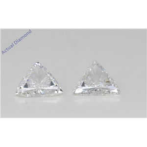 A Pair Of Triangle Cut Loose Diamonds (3.36 Ct,G-H Color,Si1 Clarity) Gia Certified
