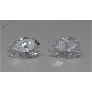 A Pair Of Pear Cut Loose Diamonds (1.26 Ct,F-G Color,Vvs2-Vs1 Clarity) GIA Certified