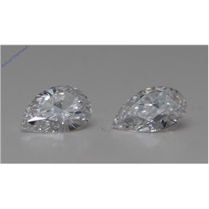 A Pair Of Pear Cut Loose Diamonds (1.1 Ct,E-F Color,Vvs1-Vs1 Clarity) GIA Certified