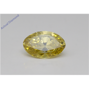 Oval Cut Loose Diamond (1.58 Ct,Fancy Brownish Yellow(Irradiated) Color,Vs2 Clarity) Igi Certified