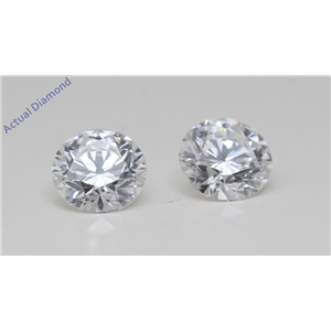 A Pair Of Round Cut Loose Diamonds (2.06 Ct,F-D Color,Vvs2-Vs1 Clarity) GIA Certified