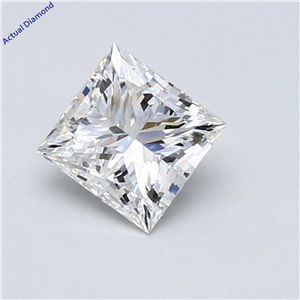 Princess Cut Loose Diamond (0.9 Ct,F Color,Si1 Clarity) Gia Certified