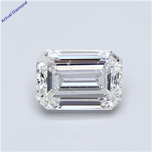 Emerald Cut Loose Diamond (0.7 Ct,E Color,Si1 Clarity) Gia Certified