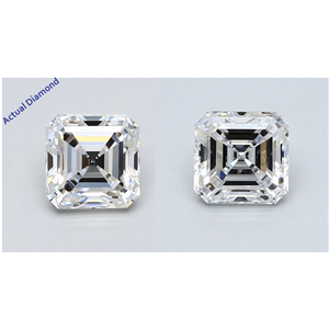 A Pair Of Asscher Cut Loose Diamonds (2.09 Ct,E Color,Vs2 Clarity) Gia Certified