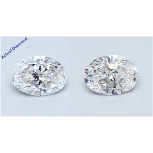 A Pair Of Oval Cut Loose Diamonds (1.41 Ct,D Color,Vs2 Clarity) Gia Certified