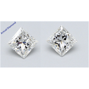 A Pair Of Princess Cut Loose Diamonds (1.41 Ct,F Color,Vs1 Clarity) Gia Certified