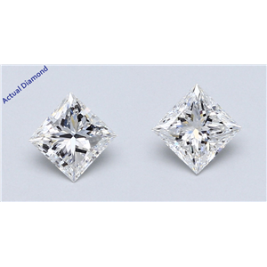 A Pair Of Princess Cut Loose Diamonds (1.41 Ct,E Color,Vs1 Clarity) Gia Certified
