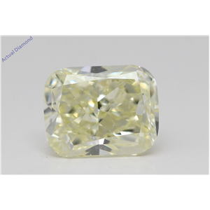 Cushion Cut Loose Diamond (3.07 Ct,W-X Yellow Color,Vs2 Clarity) Gia Certified