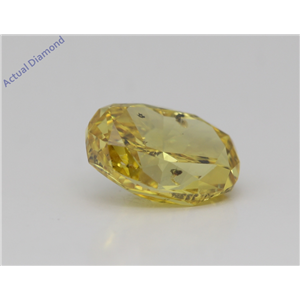 Oval Cut Loose Diamond (2.41 Ct,Fancy Vivid Yellow Color,Si3 Clarity) Gia Certified
