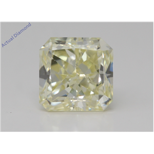 Radiant Cut Loose Diamond (1.74 Ct,Fancy Light Yellow Color,Vs1 Clarity) Gia Certified